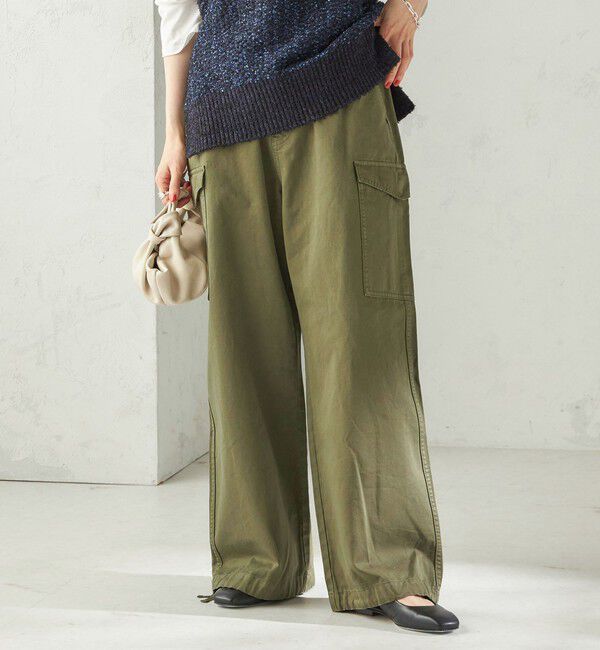 SHIPS for women「《予約》【SHIPS別注】GUNG HO:〈洗濯機可能〉パラシュート パンツ」|カーゴ|