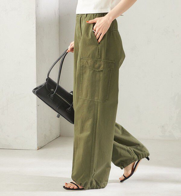 SHIPS for women「《予約》【SHIPS別注】GUNG HO:〈洗濯機可能〉パラシュート パンツ」|カーゴ|