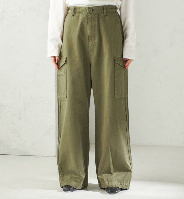 SHIPS for women「《予約》【SHIPS別注】GUNG HO:〈洗濯機可能〉パラシュート パンツ」|カーゴ|