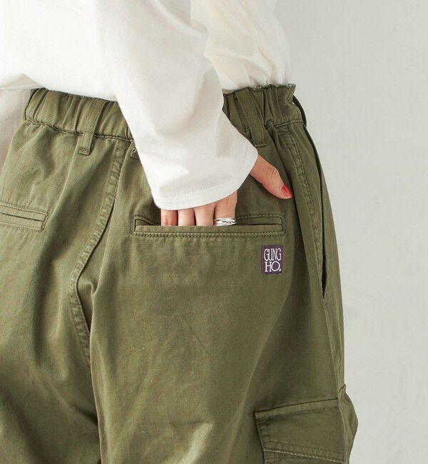 SHIPS for women「《予約》【SHIPS別注】GUNG HO:〈洗濯機可能〉パラシュート パンツ」|カーゴ|
