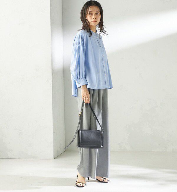 SHIPS for women「《予約》〈手洗い可能〉トロ ピン ストライプ ウエスト ギャザー パンツ」|その他|