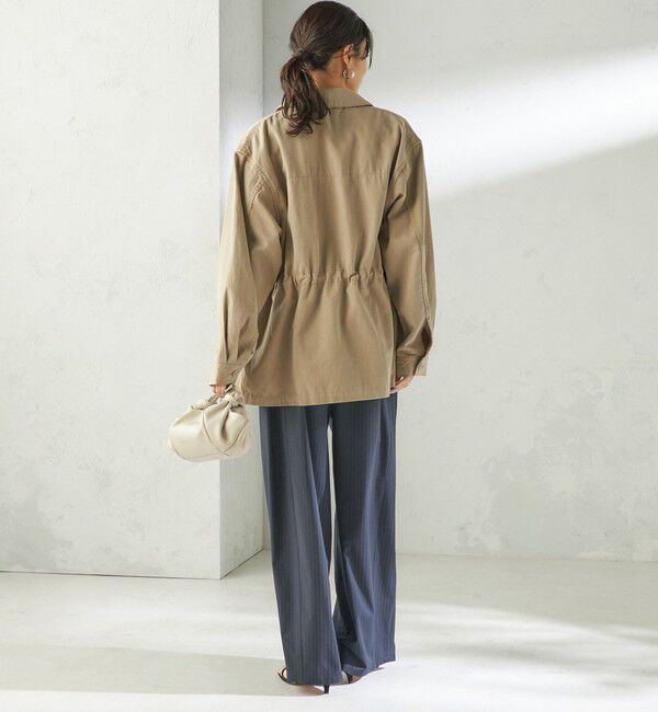 SHIPS for women「《予約》〈手洗い可能〉トロ ピン ストライプ ウエスト ギャザー パンツ」|その他|