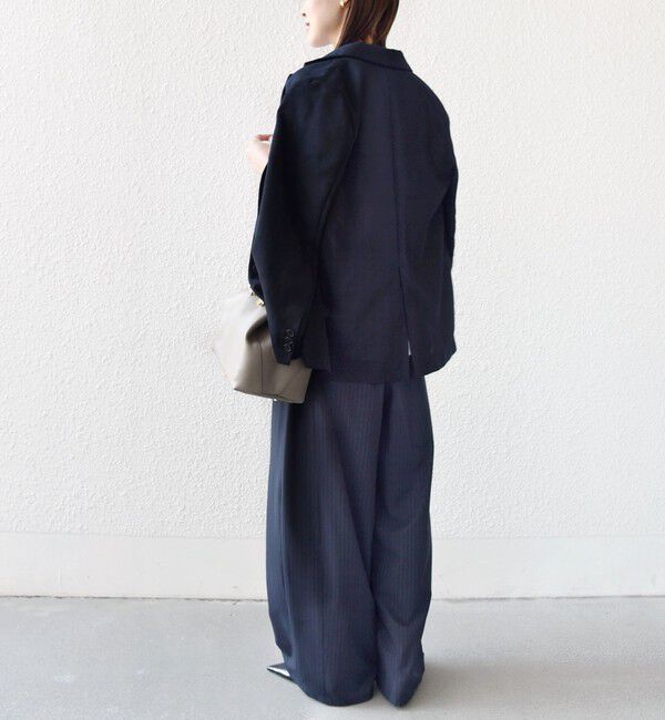 SHIPS for women「《予約》〈手洗い可能〉トロ ピン ストライプ ウエスト ギャザー パンツ」|その他|