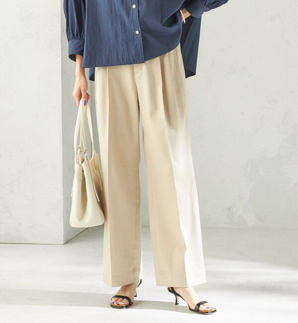 SHIPS for women「《予約》〈手洗い可能〉ヴィンテージ ライク デニム タック パンツ」|その他|