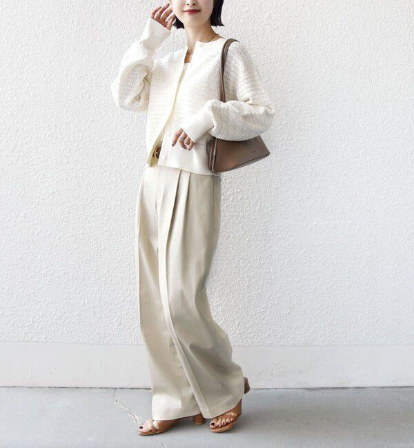 SHIPS for women「《予約》〈手洗い可能〉ヴィンテージ ライク デニム タック パンツ」|その他|