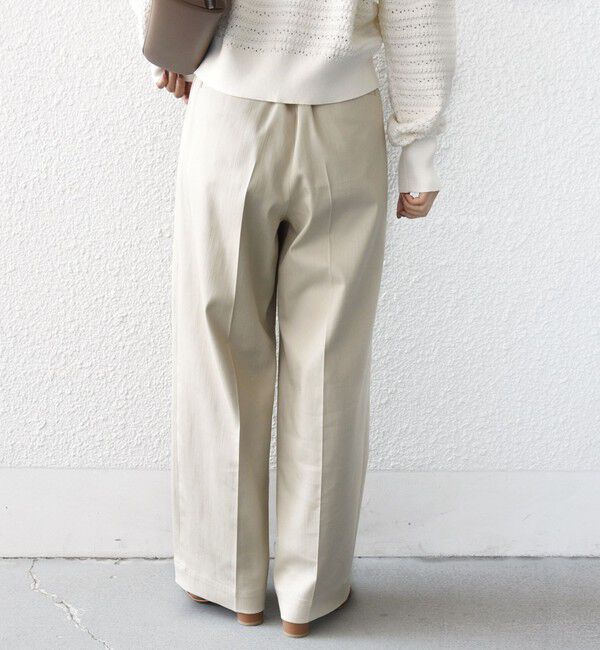 SHIPS for women「《予約》〈手洗い可能〉ヴィンテージ ライク デニム タック パンツ」|その他|