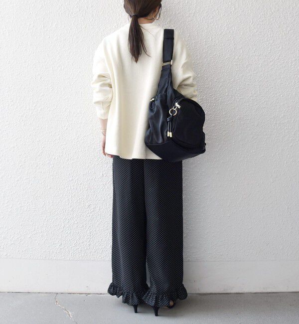 SHIPS any「《予約》SHIPS any:〈洗濯機可能〉ドット フリル ワイド イージー パンツ」|その他|