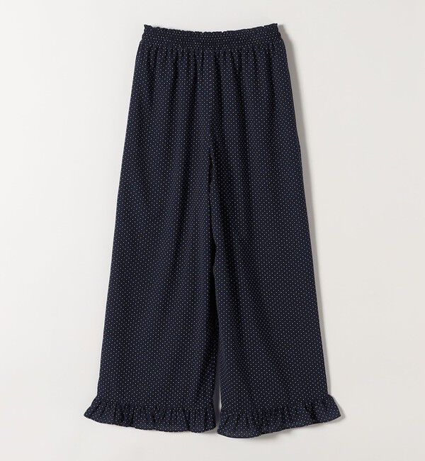 SHIPS any「《予約》SHIPS any:〈洗濯機可能〉ドット フリル ワイド イージー パンツ」|その他|