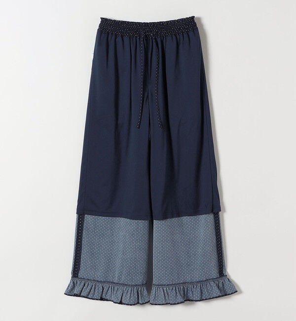 SHIPS any「《予約》SHIPS any:〈洗濯機可能〉ドット フリル ワイド イージー パンツ」|その他|