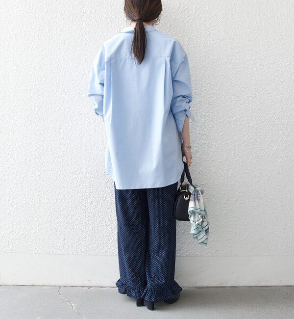 SHIPS any「《予約》SHIPS any:〈洗濯機可能〉ドット フリル ワイド イージー パンツ」|その他|