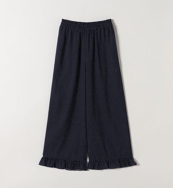 SHIPS any「《予約》SHIPS any:〈洗濯機可能〉ドット フリル ワイド イージー パンツ」|その他|