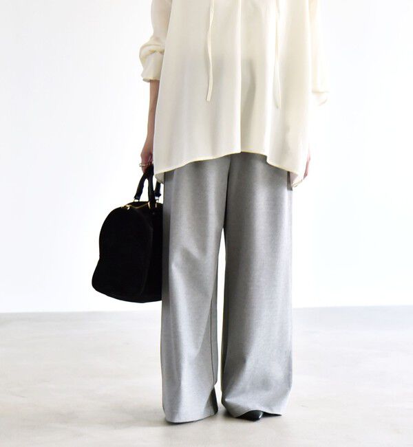 quaranciel「《予約》quaranciel:〈洗濯機可能〉ライト ポンチ ロゴ刺繍 スウェット パンツ」|その他|