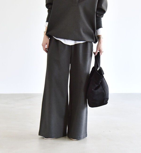 quaranciel「《予約》quaranciel:〈洗濯機可能〉ライト ポンチ ロゴ刺繍 スウェット パンツ」|その他|