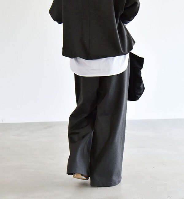 quaranciel「《予約》quaranciel:〈洗濯機可能〉ライト ポンチ ロゴ刺繍 スウェット パンツ」|その他|