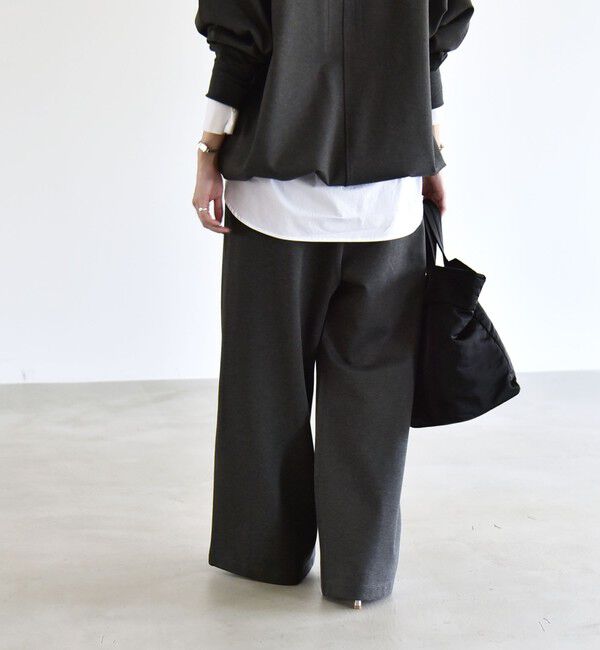 quaranciel「《予約》quaranciel:〈洗濯機可能〉ライト ポンチ ロゴ刺繍 スウェット パンツ」|その他|