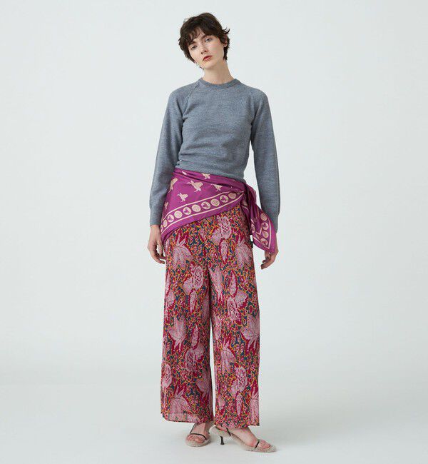 SOULEIADO「ポリエステルプリント プリーツパンツ」|その他|