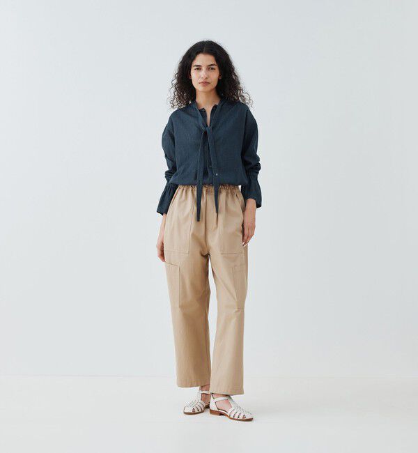 GALERIE VIE「デニムダンガリー ギャザーカフシャツ」|シャツ・ブラウス|