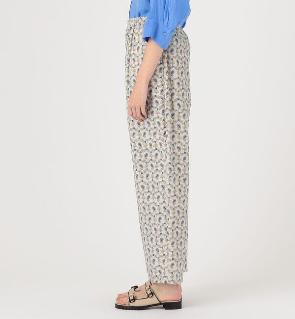 SOULEIADO「コットンタイプライタープリント イージーストレートパンツ」|その他|