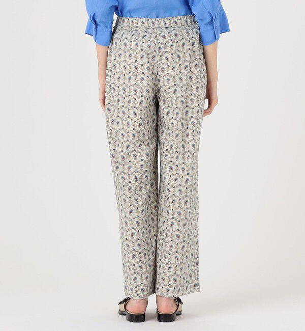 SOULEIADO「コットンタイプライタープリント イージーストレートパンツ」|その他|