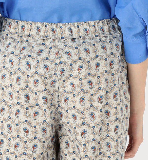 SOULEIADO「コットンタイプライタープリント イージーストレートパンツ」|その他|