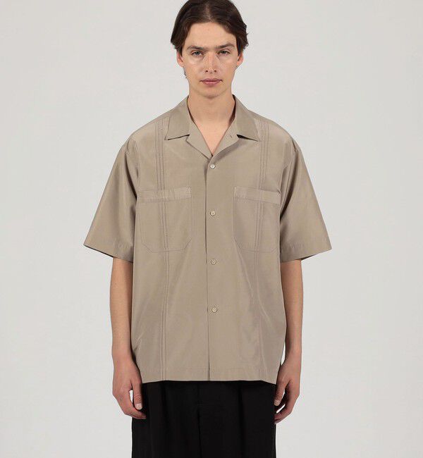 TOMORROWLAND MENS「コットンシルク オープンカラー ダブルポケット ハーフスリーブシャツ」|シャツ・ブラウス|