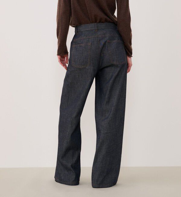 GALERIE VIE「ステイブルーデニム セミワイドパンツ」|デニム|