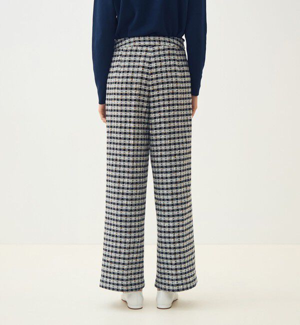 TOMORROWLAND collection「【WEB先行予約】クロレギンガムチェック ワイドストレートパンツ」|その他|