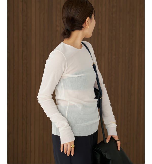 Plage「《追加》Mesh Sheer ロンT 5」|Tシャツ・カットソー|