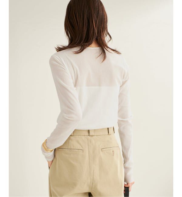 Plage「《追加》Mesh Sheer ロンT 5」|Tシャツ・カットソー|