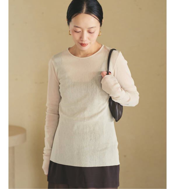 Plage「《追加》Mesh Sheer ロンT 5」|Tシャツ・カットソー|