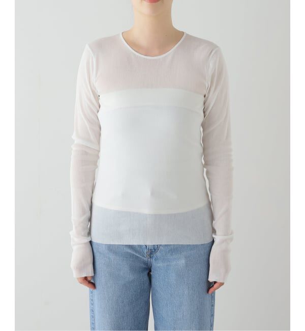Plage「《追加》Mesh Sheer ロンT 5」|Tシャツ・カットソー|