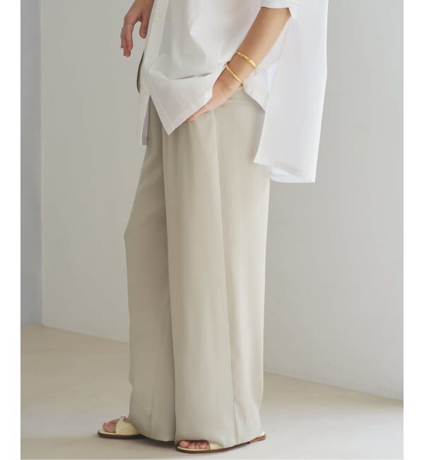 Plage「《追加予約》dull satin relax パンツ」|その他|グレーB