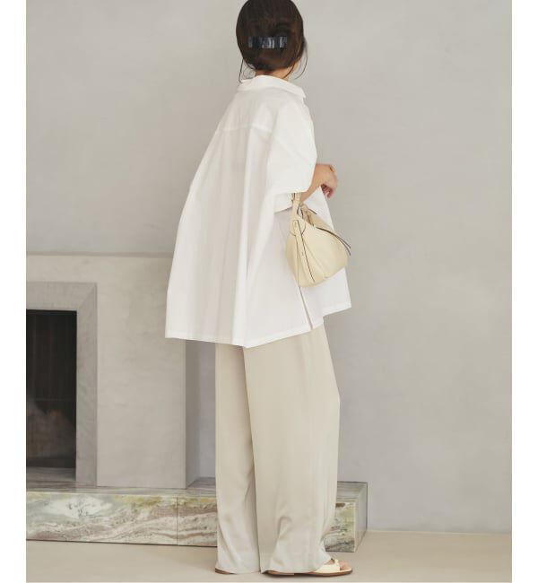 Plage「《追加予約》dull satin relax パンツ」|その他|