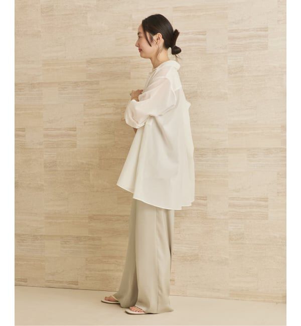 Plage「《追加予約》dull satin relax パンツ」|その他|