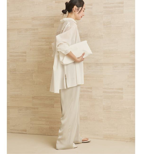 Plage「《追加予約》dull satin relax パンツ」|その他|