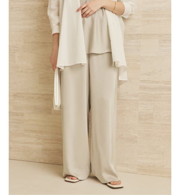 Plage「《追加予約》dull satin relax パンツ」|その他|