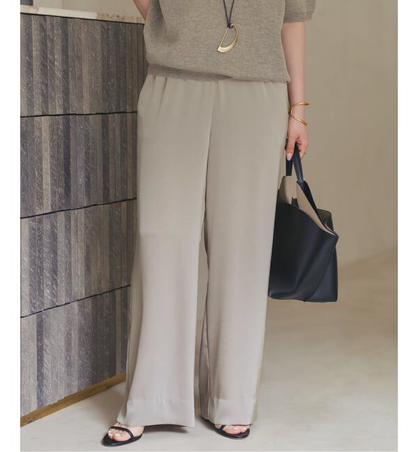 Plage「《追加予約》dull satin relax パンツ」|その他|