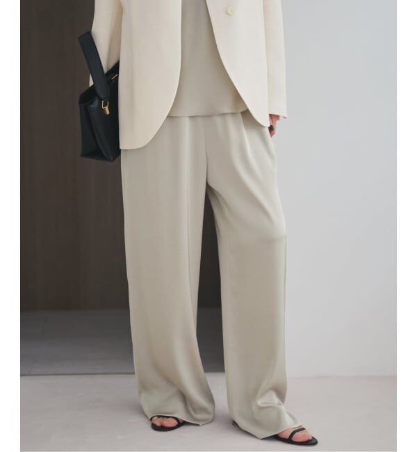 Plage「《追加予約》dull satin relax パンツ」|その他|