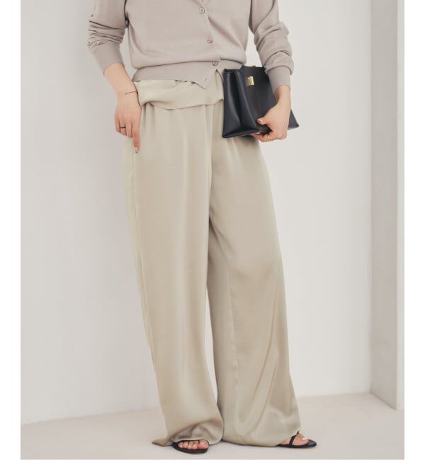 Plage「《追加予約》dull satin relax パンツ」|その他|