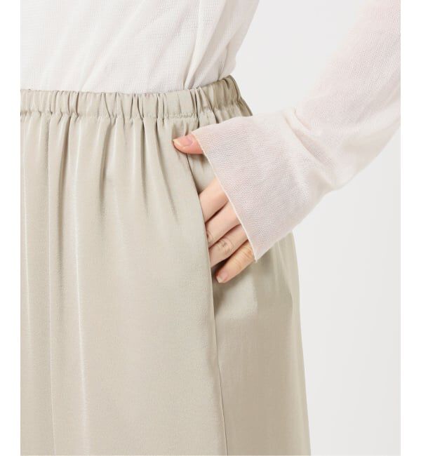 Plage「《追加予約》dull satin relax パンツ」|その他|