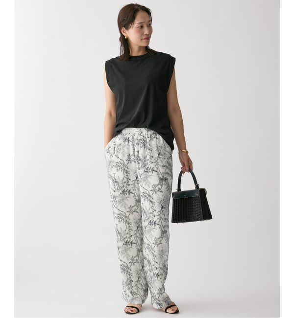 VERMEIL par iena「サテンプリントイージーパンツ」|その他|
