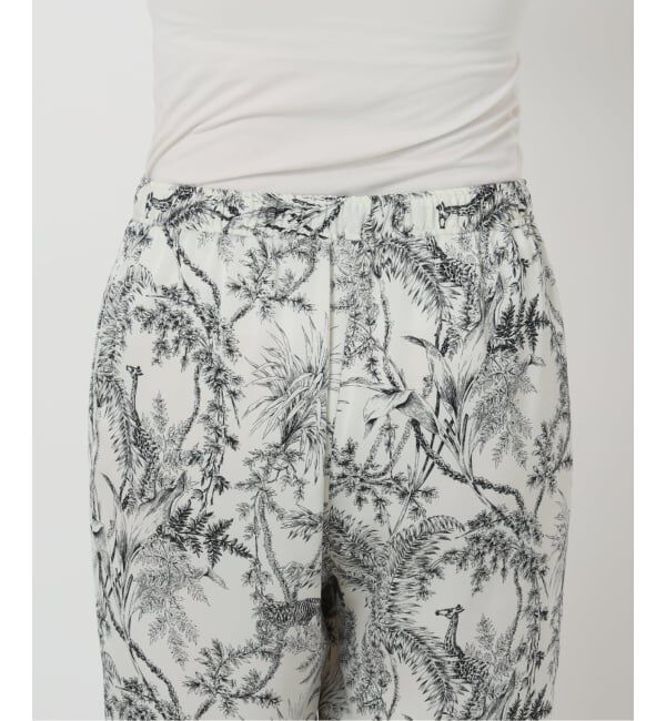 VERMEIL par iena「サテンプリントイージーパンツ」|その他|