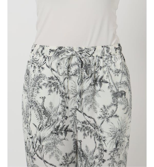 VERMEIL par iena「サテンプリントイージーパンツ」|その他|