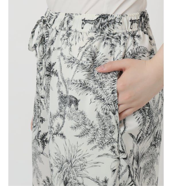 VERMEIL par iena「サテンプリントイージーパンツ」|その他|