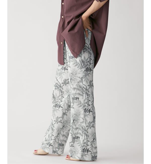 VERMEIL par iena「サテンプリントイージーパンツ」|その他|