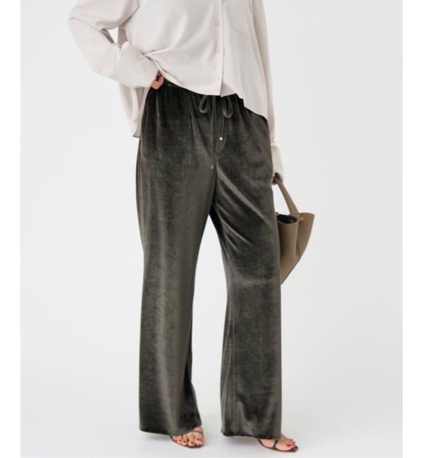 IENA「ベロアイージーパンツ」|その他|