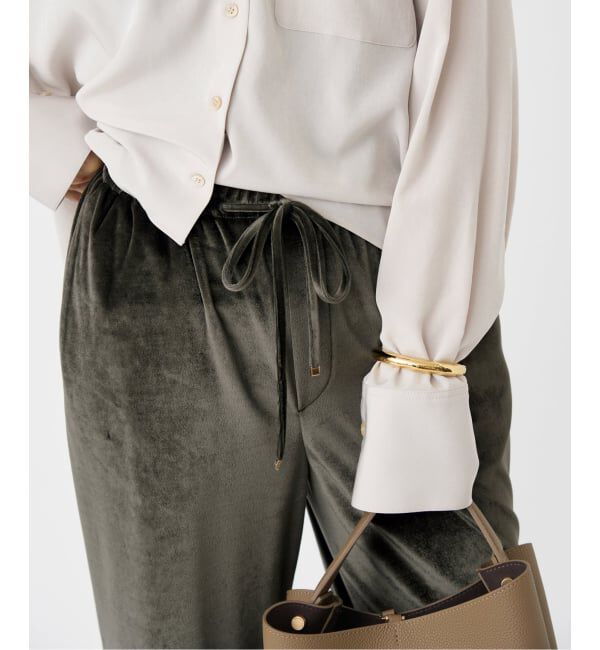 IENA「ベロアイージーパンツ」|その他|