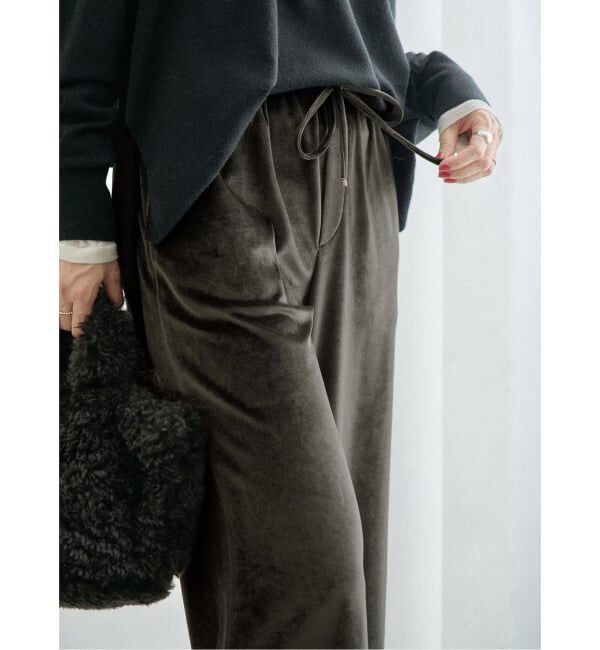 IENA「ベロアイージーパンツ」|その他|