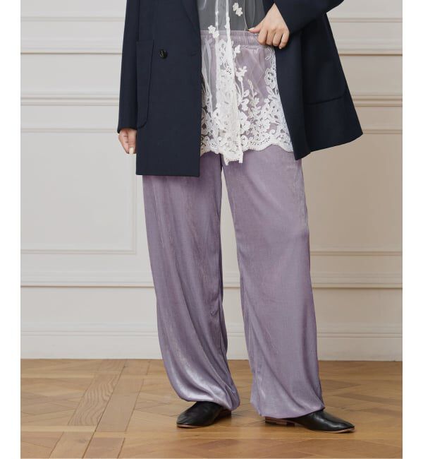 IENA LA BOUCLE「IENA LA BOUCLE トリアセベロアイージーパンツ」|その他|