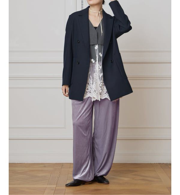 IENA LA BOUCLE「IENA LA BOUCLE トリアセベロアイージーパンツ」|その他|